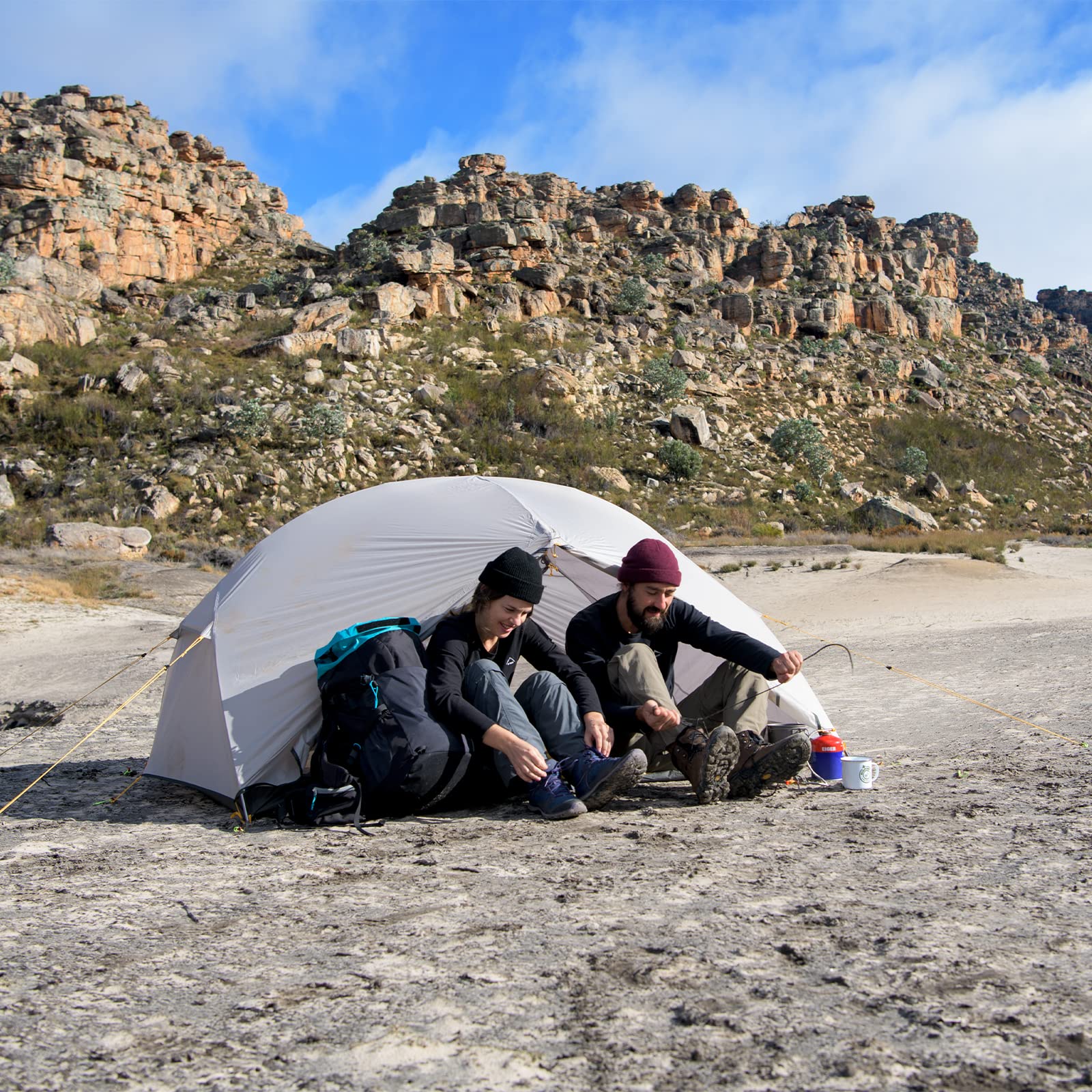 Naturehike Mongar Tienda de Mochilero de Silicona Ultraligera 20D para 2 Personas para Ciclismo, Senderismo, Acampada