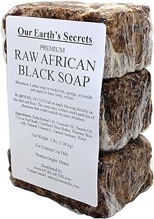 Our Earth's Secrets Jabón negro crudo african...