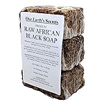Our Earth\'s Secrets Premium Natural Raw African Black Soap, 3 Pound