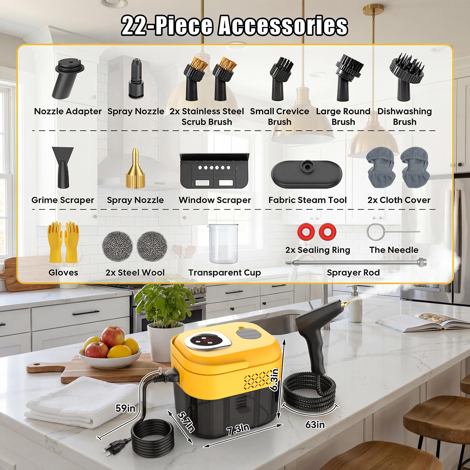 Amazon.com - DXD Handheld Steam Cleaner,New Generation 2500W High