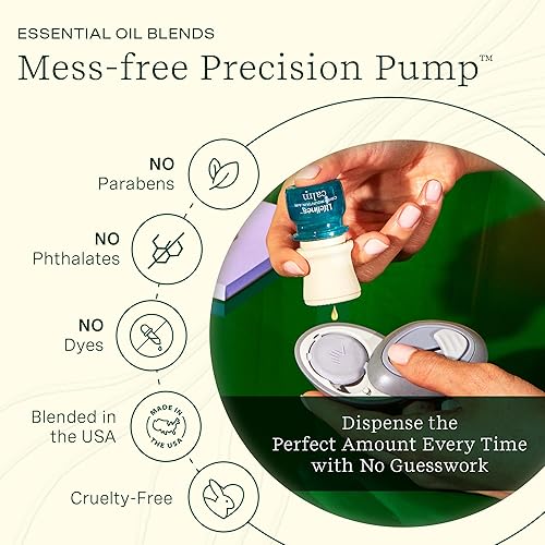 Miniatura 5 de Lifelines Paquete de 2 piedras de tierra con aroma con movimiento y juego de aceites esenciales, difusor de aceite esencial portátil con aire