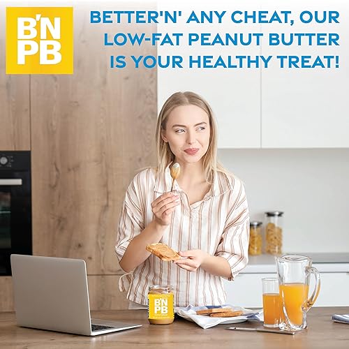Miniatura 5 de Better'n Peanut Butter Spread baja en grasa de mantequilla de maní de plátano, cremoso bajo en calorías sin grasa saturada, sin gluten, sin lácteos,