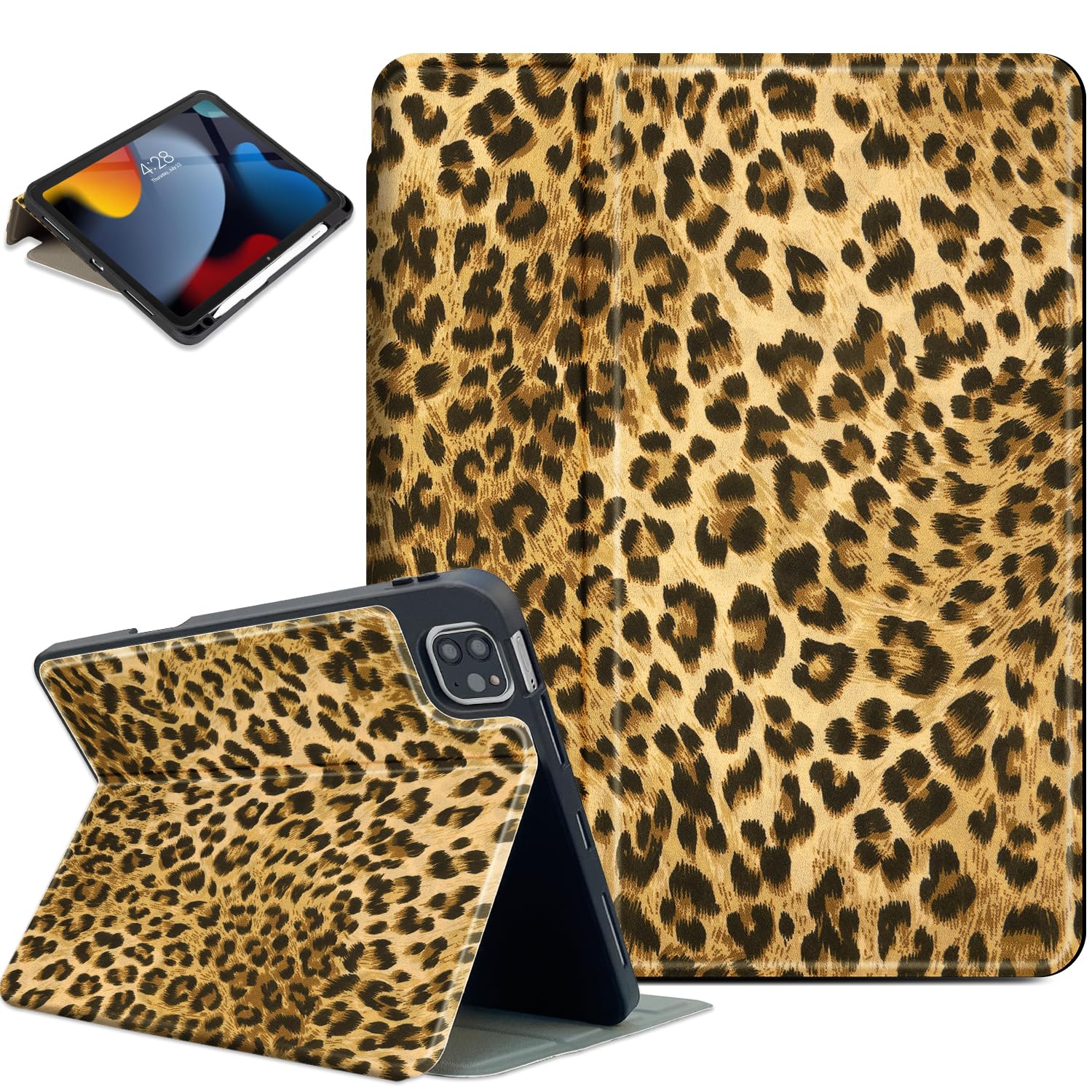 IPad Mini 5 Case, Lspcase Case For IPad Mini 4/3/2/1 Leather Wallet Folio Card Slots Magnetic Leather With Auto Sleep/Wake Function For Apple IPad Mini 1/2/3/4/5 Leopard - View #11