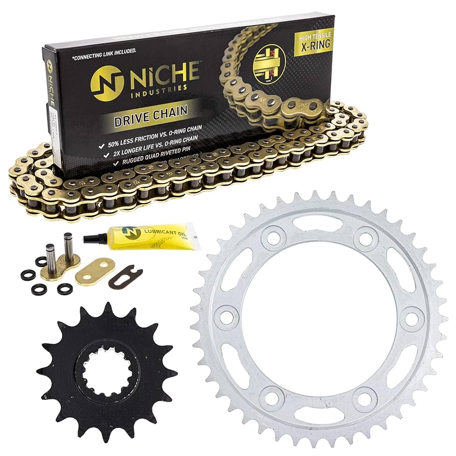 CBR954RR スプロケット&ハブ＆チェーン Amazon.com: NICHE Drive Sprocket Chain Combo for Honda