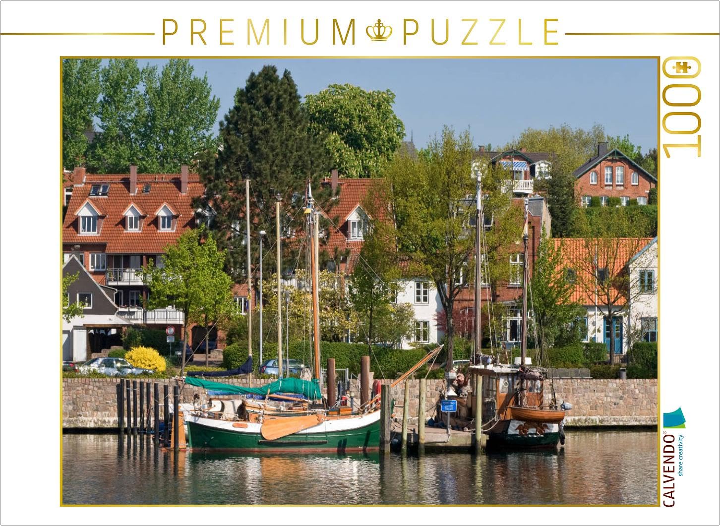 CALVENDO Puzzle Eckernförde - Borby 1000 Pieces 64 x 48 cm from Klaus Kolfenbach