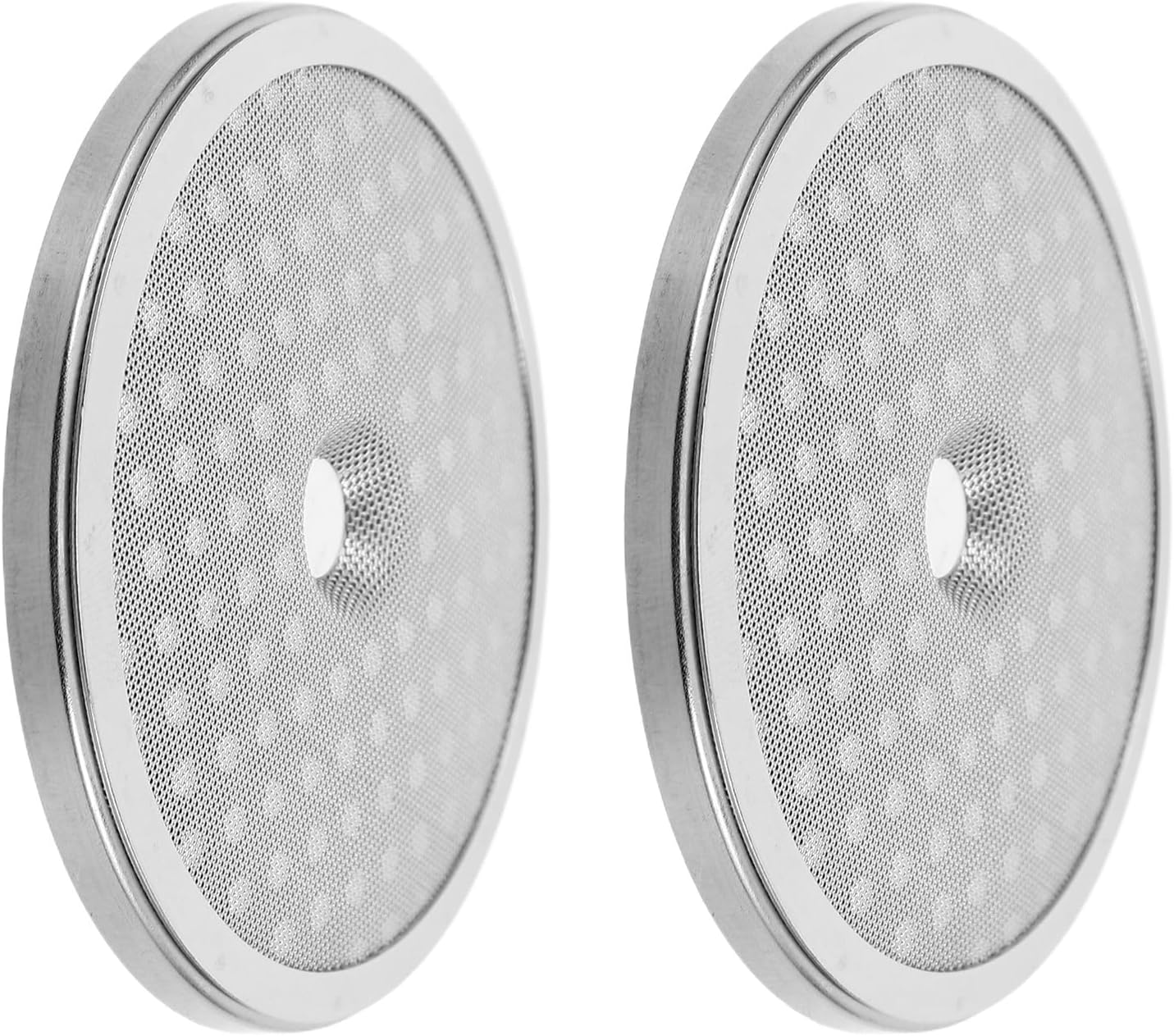 Ciieeo Reusable Stainless Steel Espresso Puck Screen Coffee Filter Disk Mesh Basket for Portafilter, 2pcs Permanent Coffee Maker Accessories for Home and Professional Use