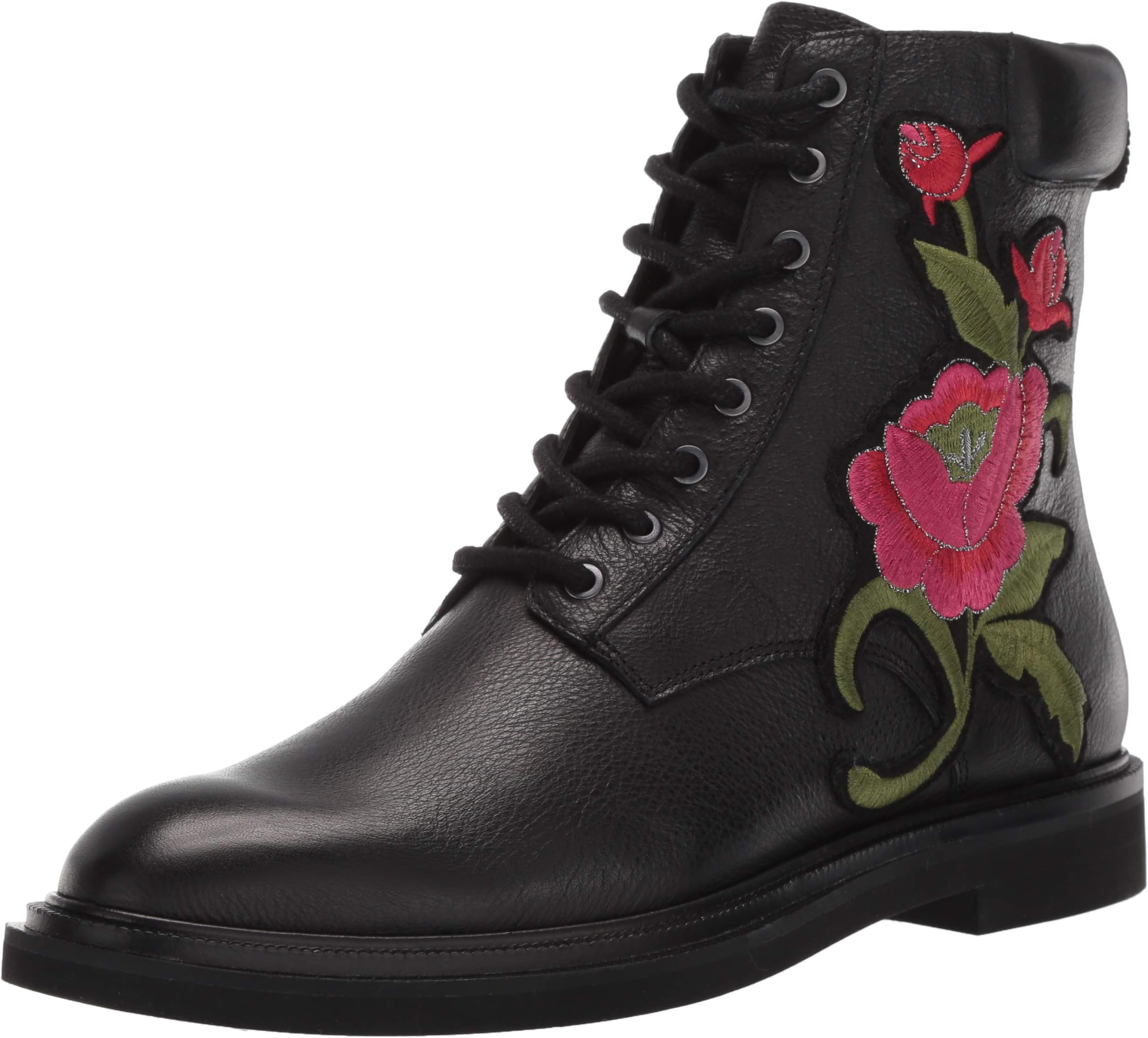 Kenneth Cole New YorkWomen's Ashton 2 Combat Boot with Floral Embroidery
