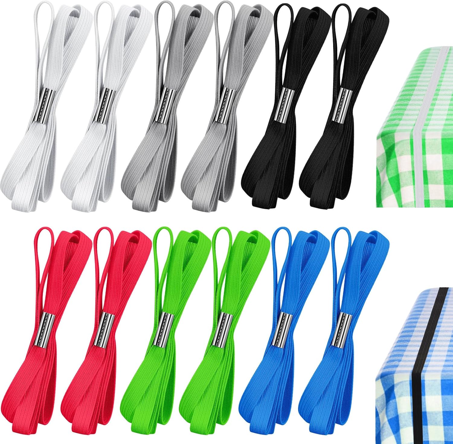 Table Bungees Tablecloth Strap Band Elastic Picnic Table Bungees Table Cloth Bungees Straps