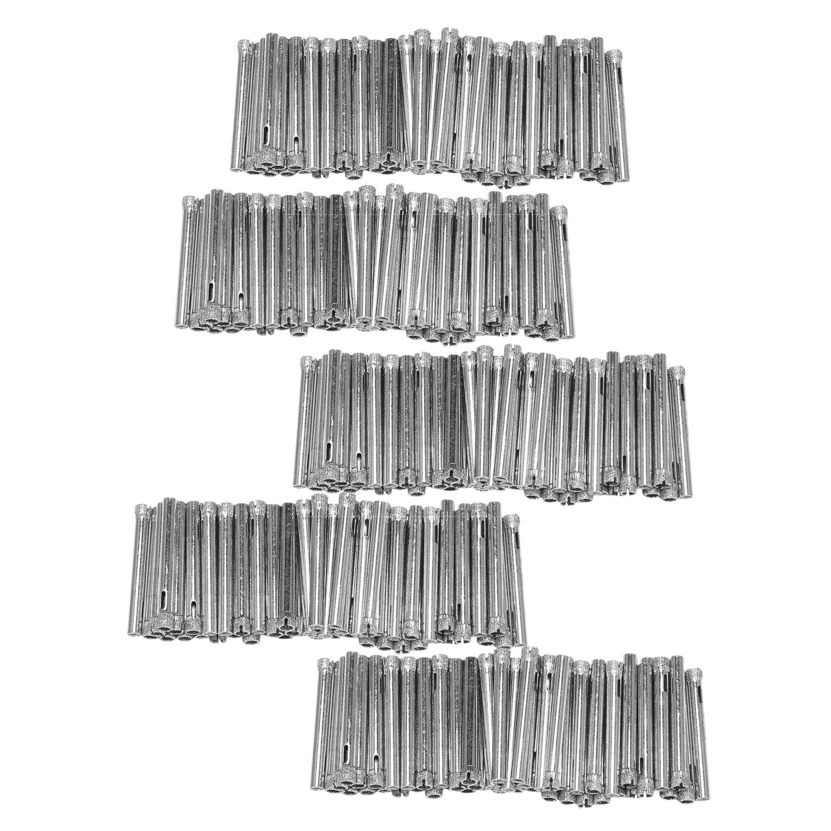 Jnchdghwa Silver 250Pcs Coated Drill Bit Set 6Mm Tipped Hole Saw For Tile, Glass, Ceramics, Porcelain, Marble