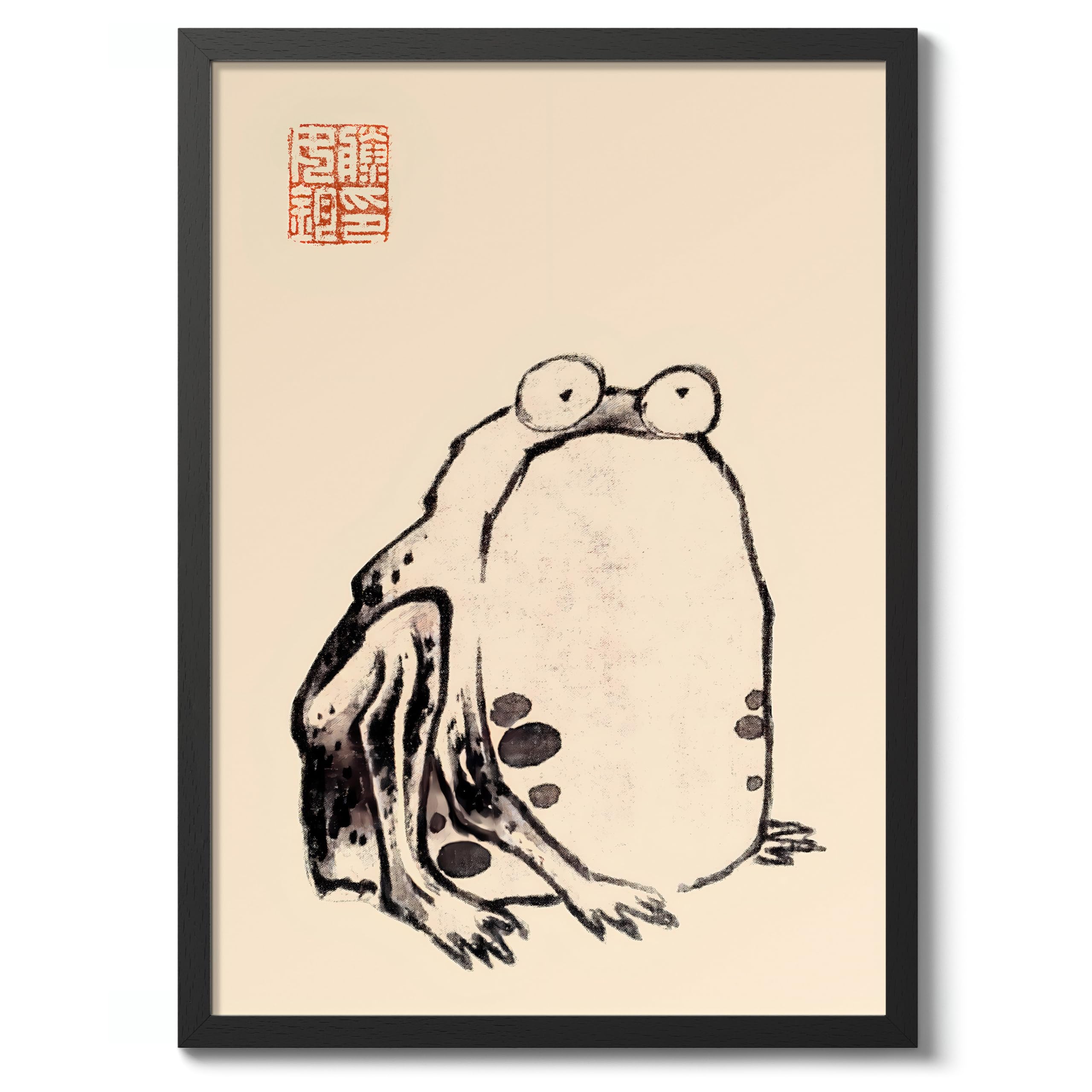 Matsumoto Hoji Sad Frog Poster, Japansese Art Woodblock Ukiyo-e Print, Framed Japanese Wall Art, Archival Matte, A4 (Print Only) - 29.7x21cm — view 15