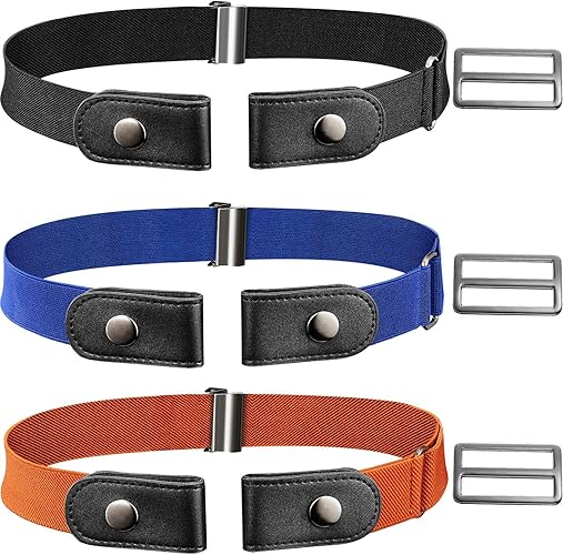 jemous No Buckle Free Belt No Buckle Ladies Elastic Belt Elastic