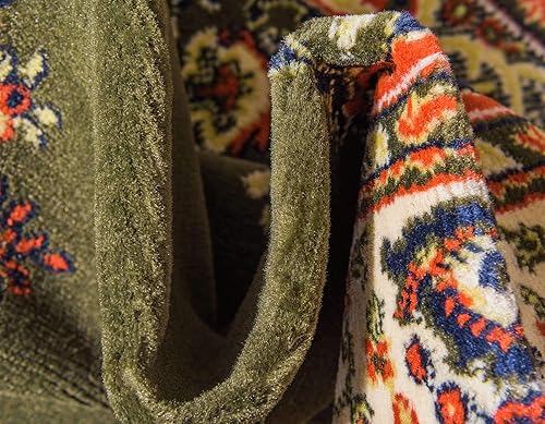 Vista 394 de Unique Loom Reza Collection- Alfombra, Polipropileno, Marrón Marrón/ marfil