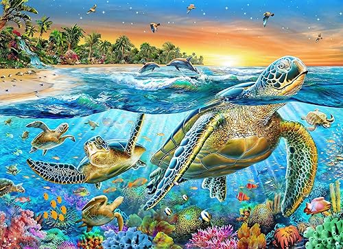 Juegos de rompecabezas de 100 piezas para niños de 4 a 8 años, mundo submarino, rompecabezas para niños de 8 a 10 años de edad, rompecabezas de 100