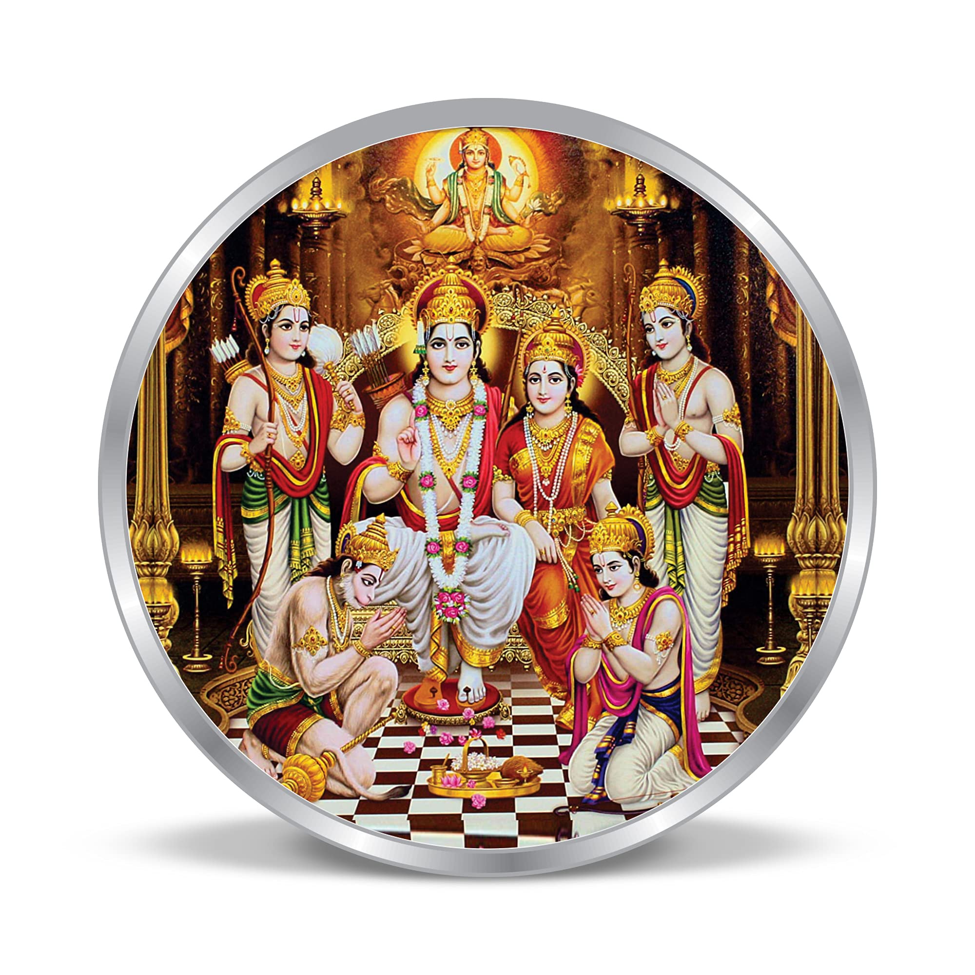 ACPL Precious Moments BIS Hallmarked Silver Coin Ram Darbar Colorful Design 50 Gram 999 Pure (B08VJ7FC1C) Amazon Price History, Amazon Price Tracker