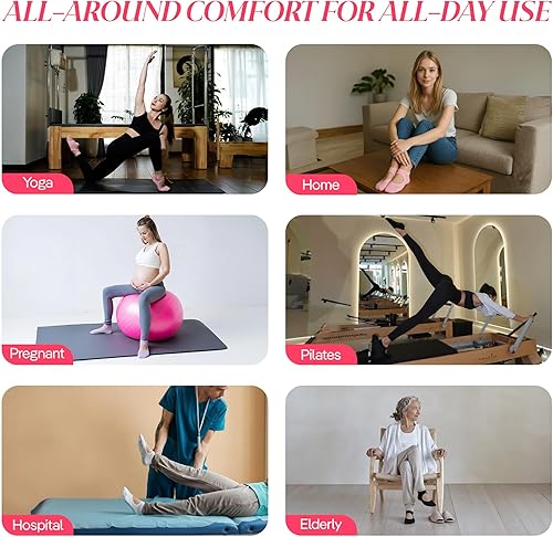 Miniatura 3 de CoolMate Calcetines de pilates con empuñaduras para mujer, calcetines de yoga, calcetines antideslizantes para mujer, regalos de pilates