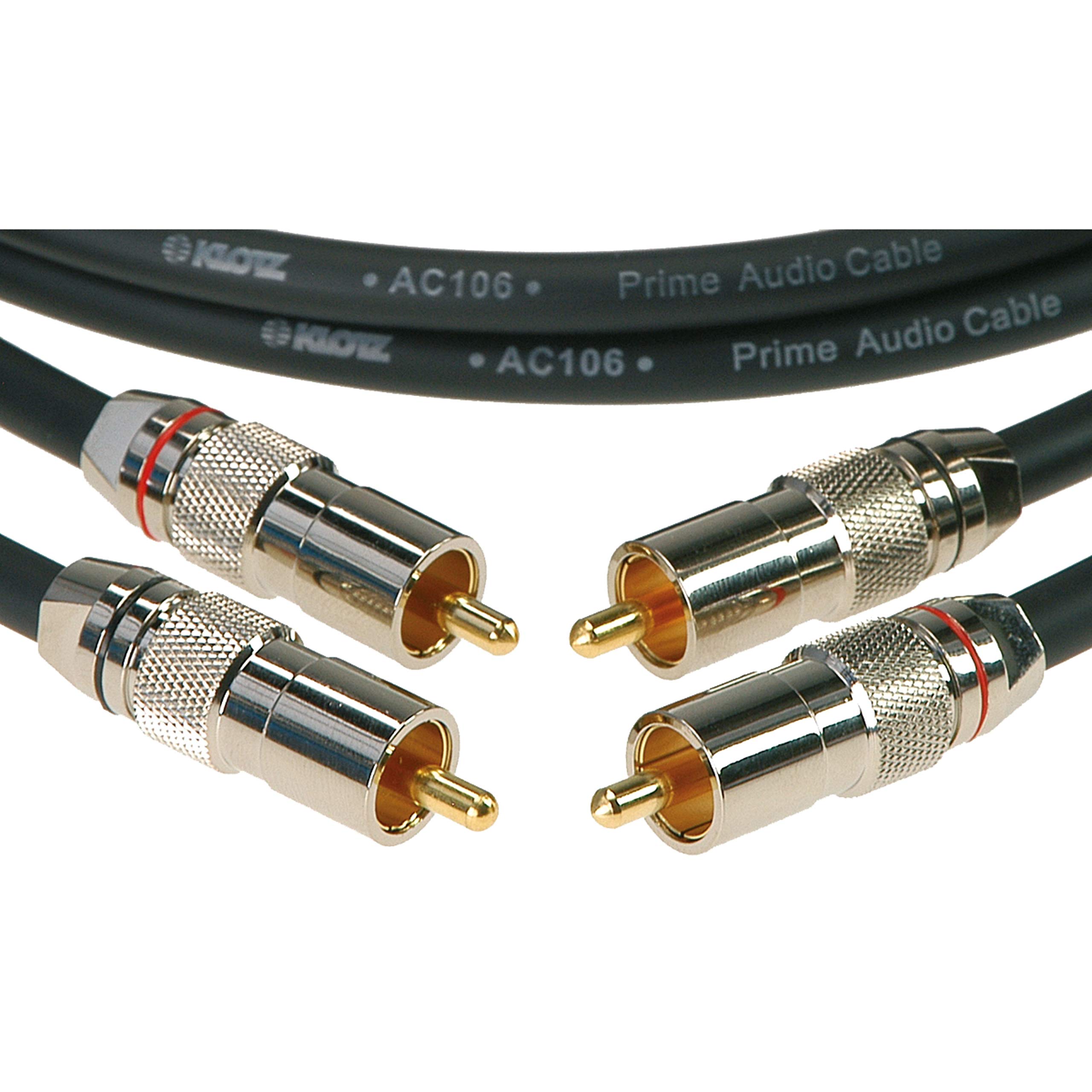 Jeu de 2 câbles RCA Audiolead 3m KLOTZ