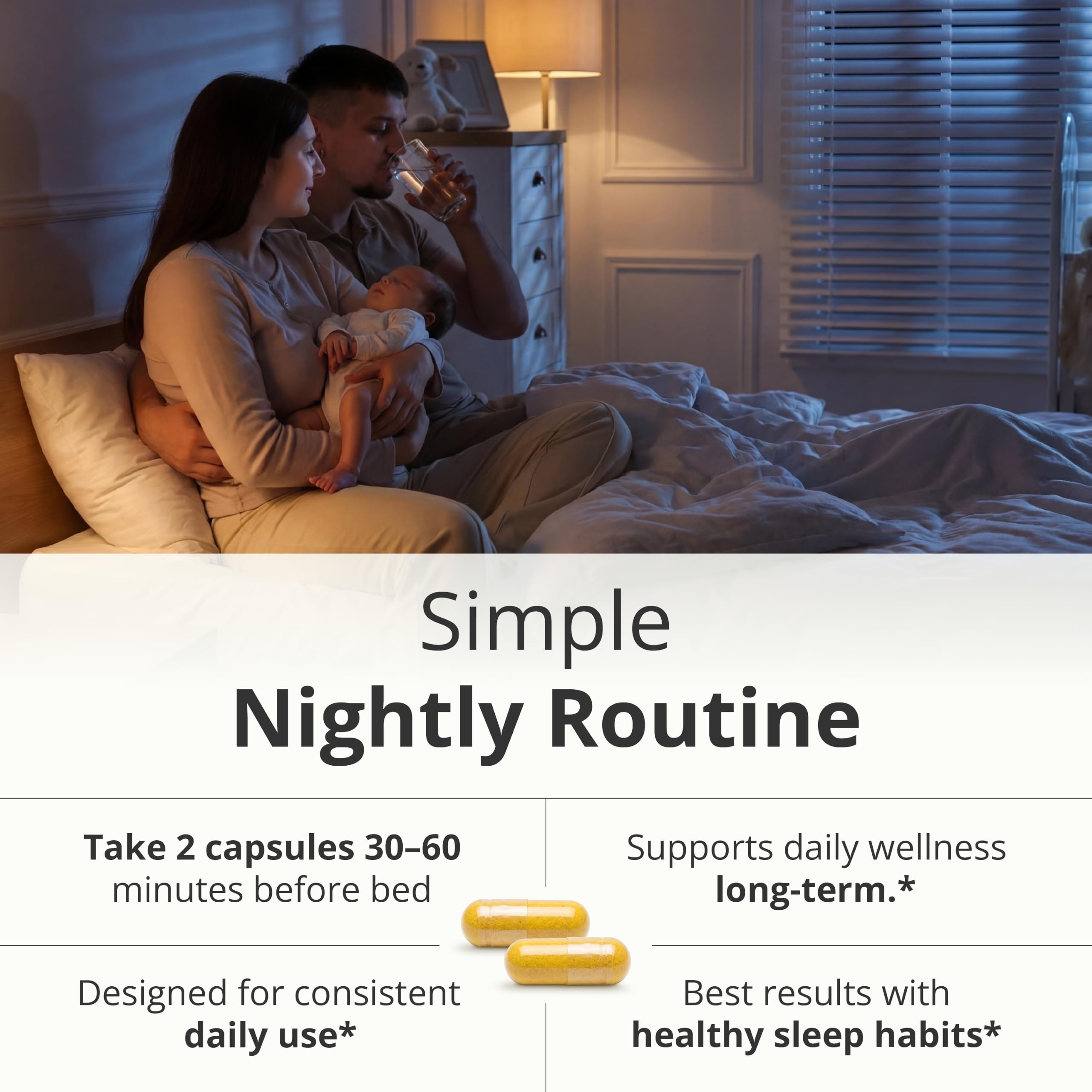 Melatonin 3mg + Valerian Root Capsules – Natural Sleep Aid for Adults 60Ct — Amazon image 8