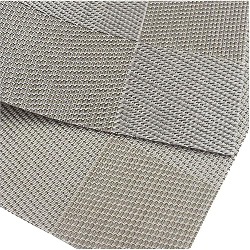 Miniatura 6 de PIGCHCY Manteles individuales lavables de vinilo, elegantes manteles individuales resistentes al calor para mesa de comedor, juego de 4 unidades,