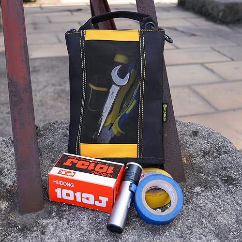 Miniatura 7 de MELOTOUGH Bolsa Pequeña para Herramientas Bolsa de Sujetadores Bolsa de Lona de Utilidad Bolsas con Cremallera para Herramientas Bolsa de