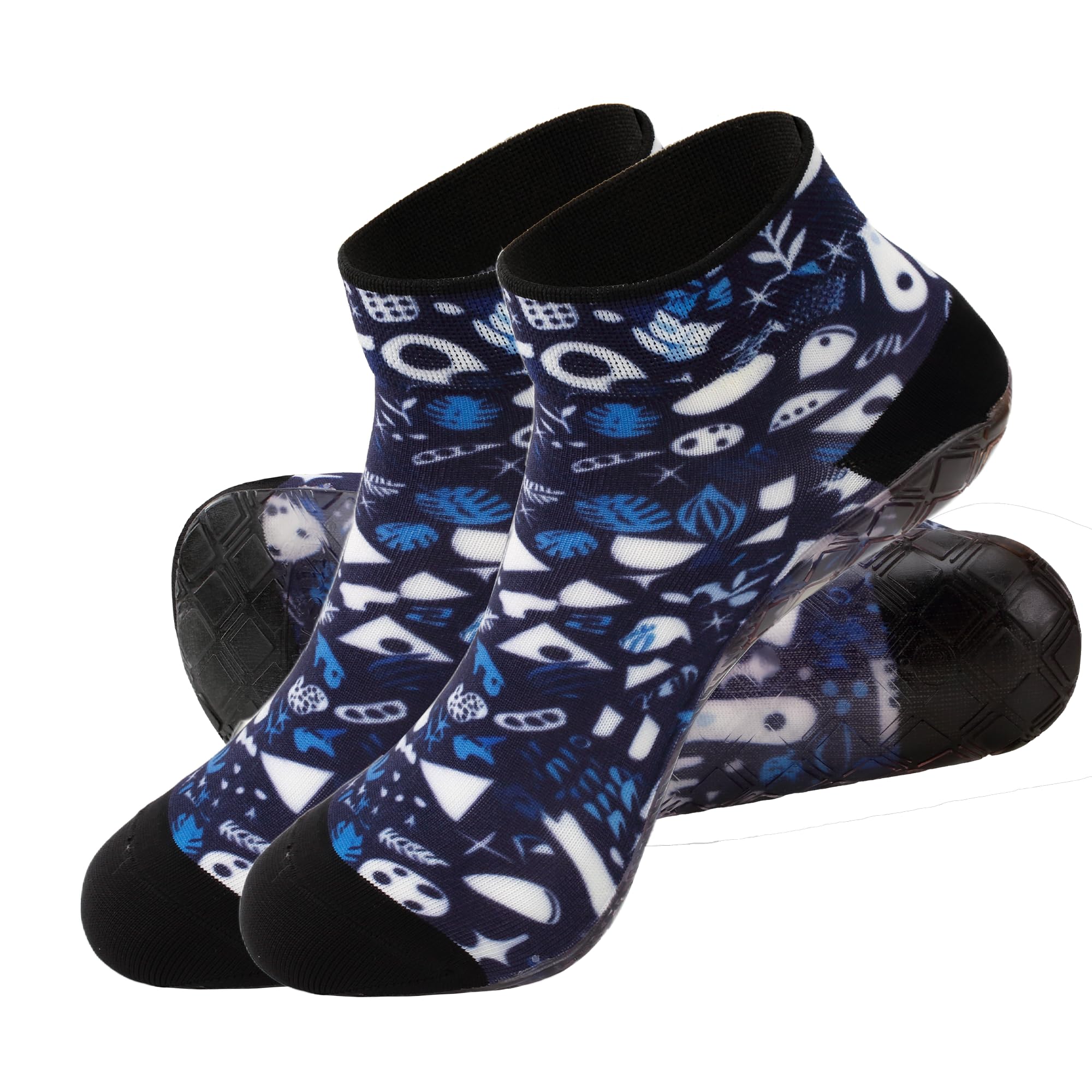 RANDY SUN Sockenschuhe Damen & Herren, Barfuß Beach Socken, Schnell Trocknend Strandsocken, für Beachvolleyball, Yoga, Surfen, 1 Paar