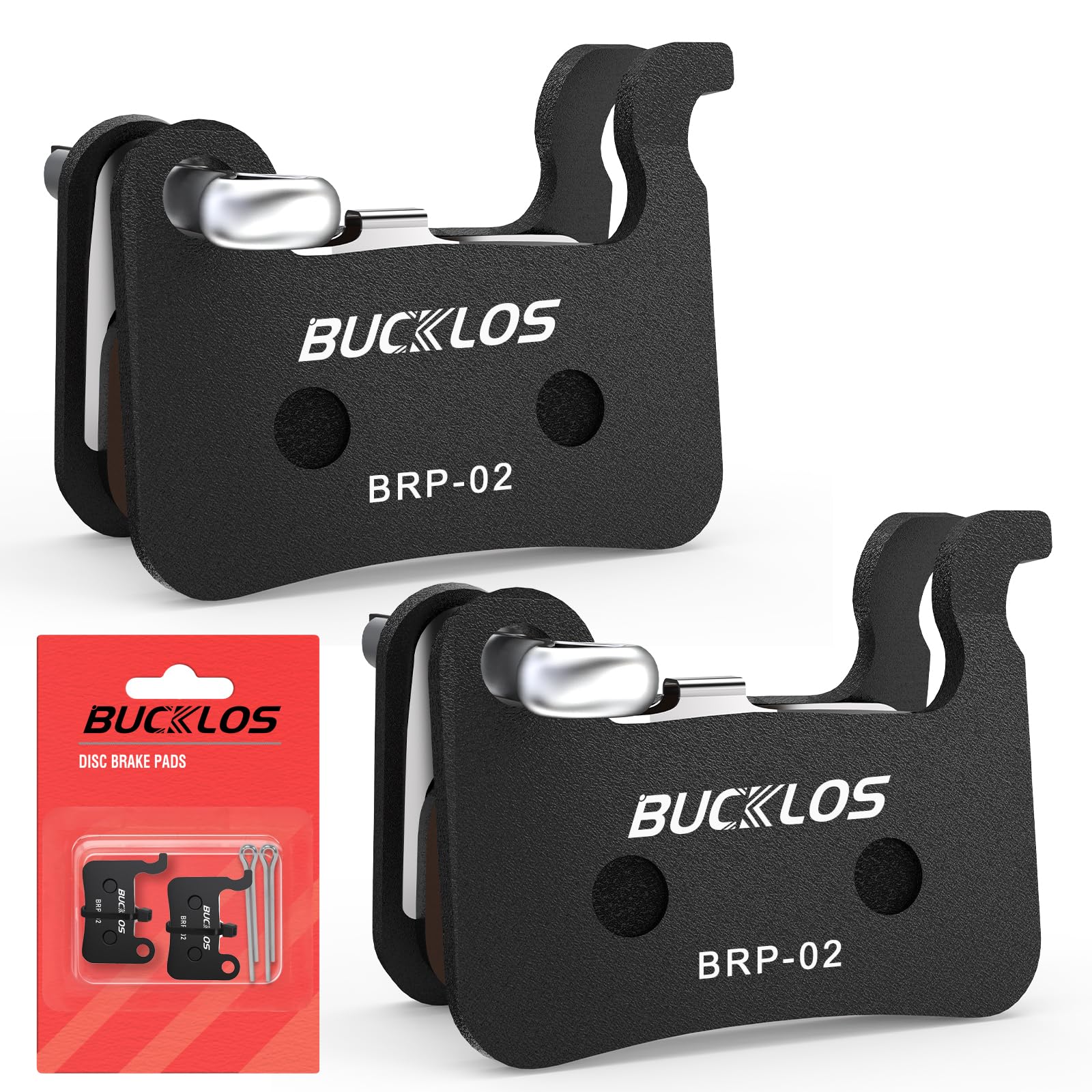 AEYINO Disc Bike Brake Pads 2pairs Disk Brake Pads for Bicycle Shimano Deore XT XTR LX SLX Hone Alfine Saint for Ebike/Mountain Bike/Electric Bike/Road/MTB