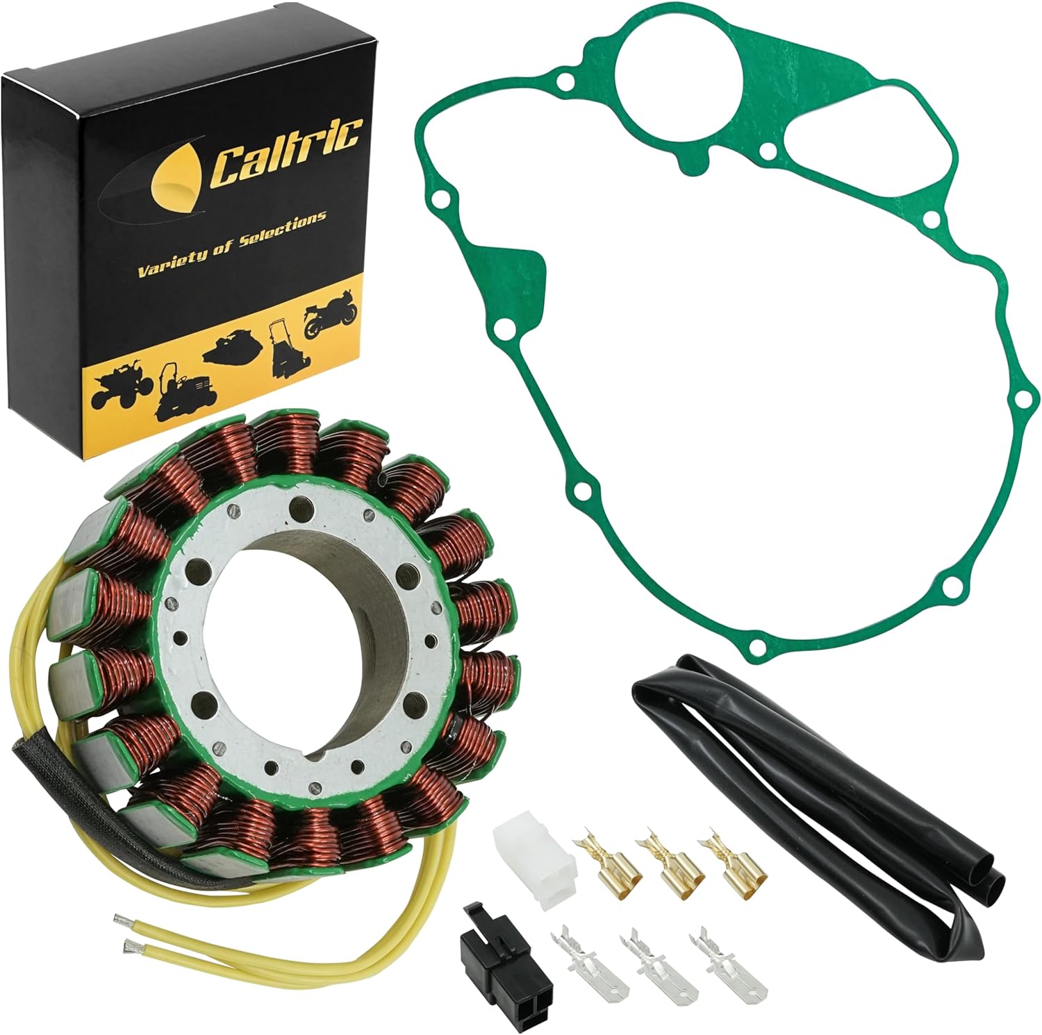 Caltric Stator and Gasket Compatible With Honda Vt800 Vt800C Shadow 800 1988