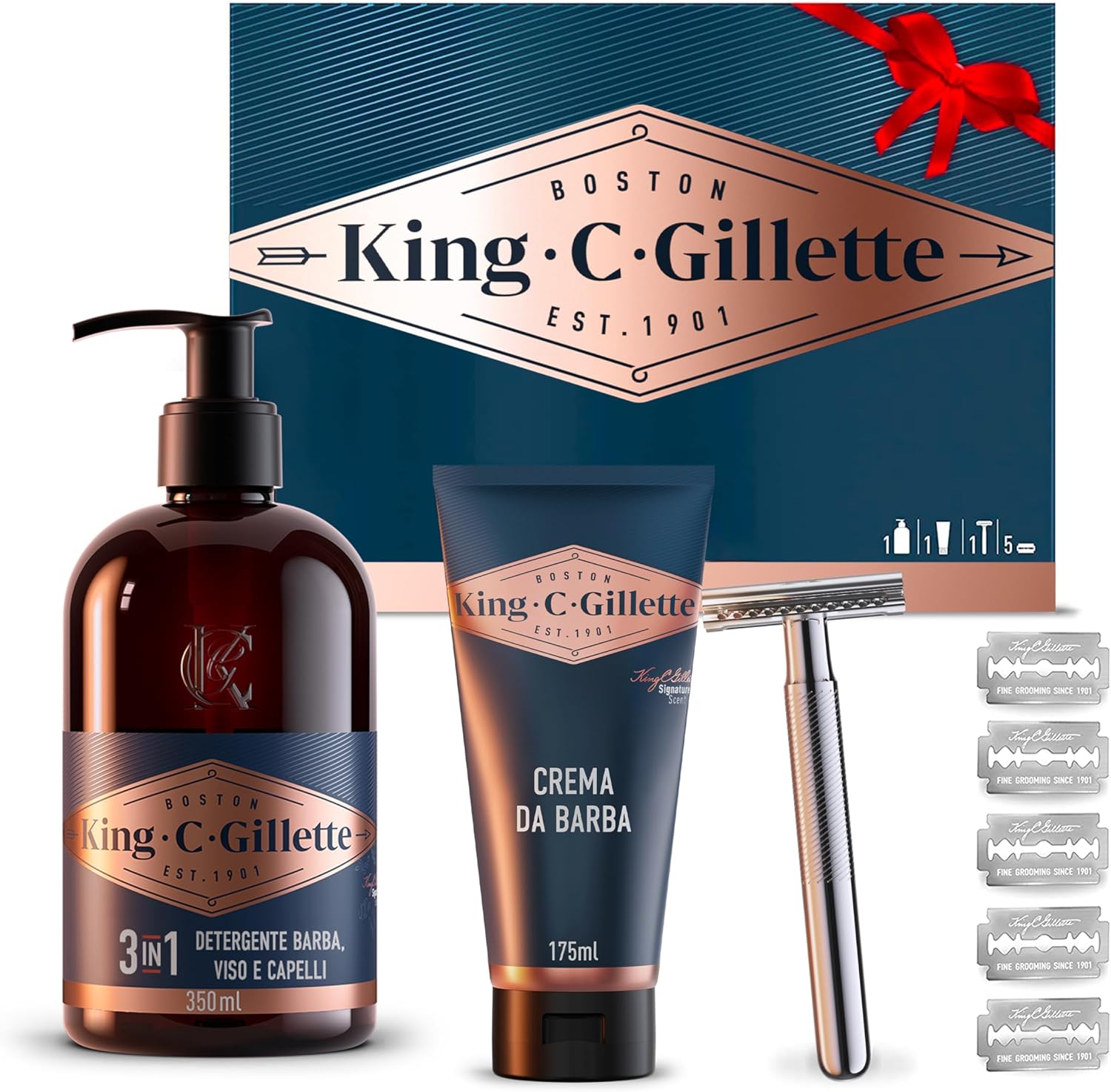 king c gillette rasoio di sicurezza