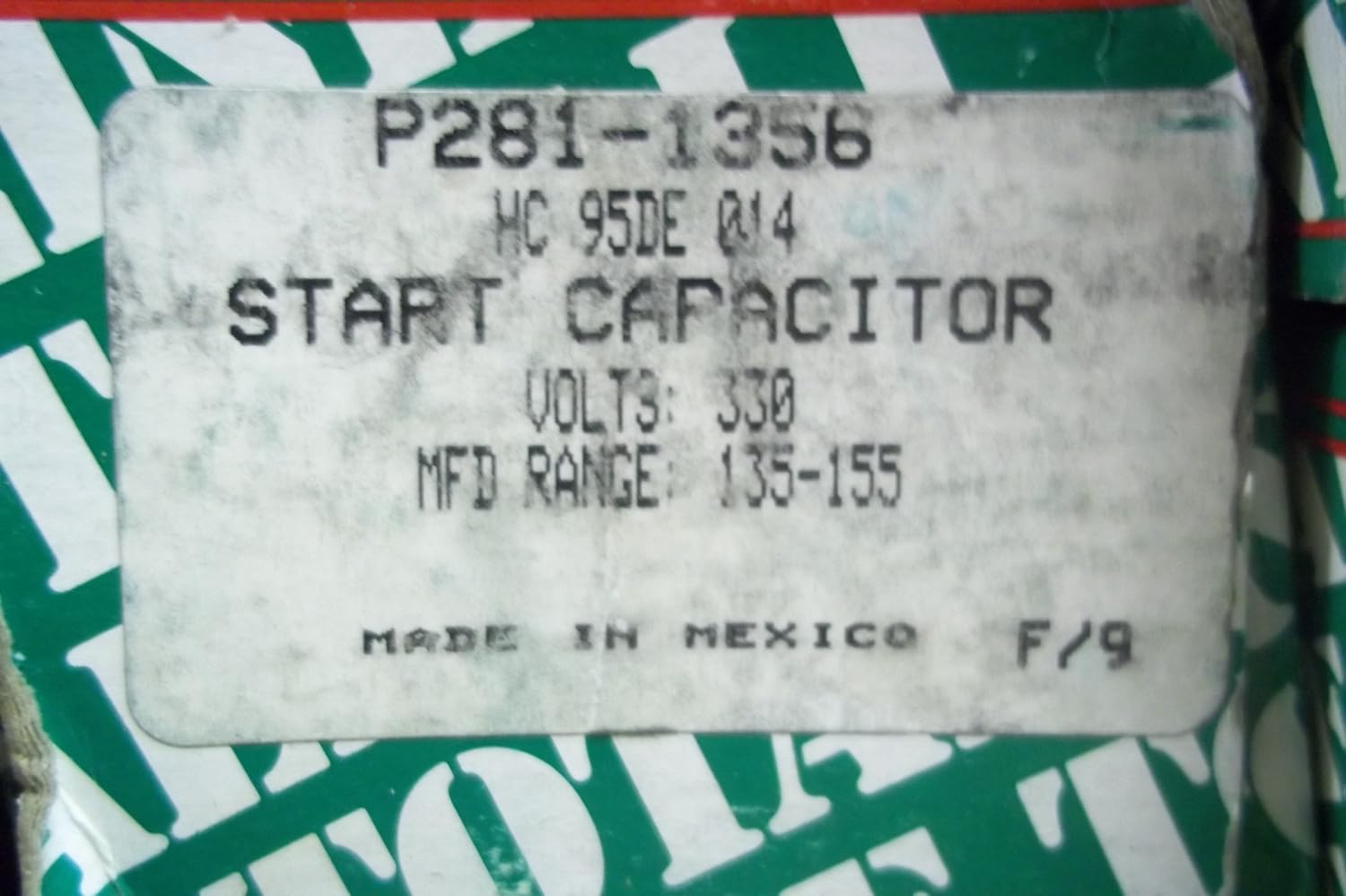 Start Capacitor - P281-1356