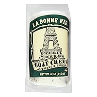 Vista 1 de La Bonne Vie Registro de queso de cabra con ajo y hierbas, 4 onzas, paquete de 4