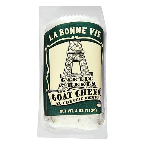 La Bonne Vie Registro de queso de cabra original, 4 onzas, paquete de 4