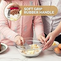 Vista 39 de Zulay Kitchen - Batidora de masa profesional, cortador de repostería de acero inoxidable, licuadora de pastelería resistente y cortador de masa