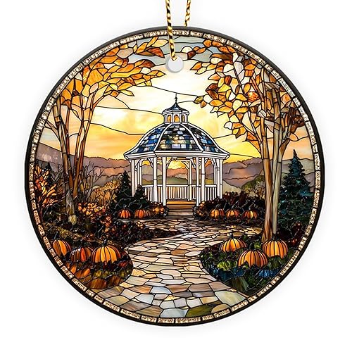 Christmas Gazebo Ornament – Cozy Hollow Town Xmas Tree Decoration,