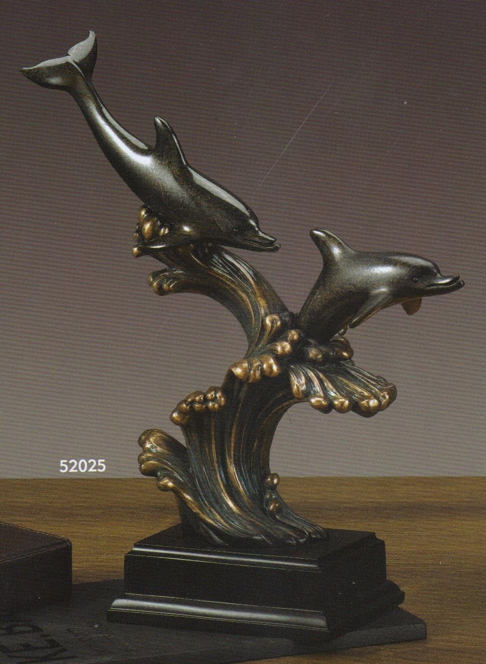 Treasure of Nature Dolphin Sculpture, Bronze, 15" x 12"