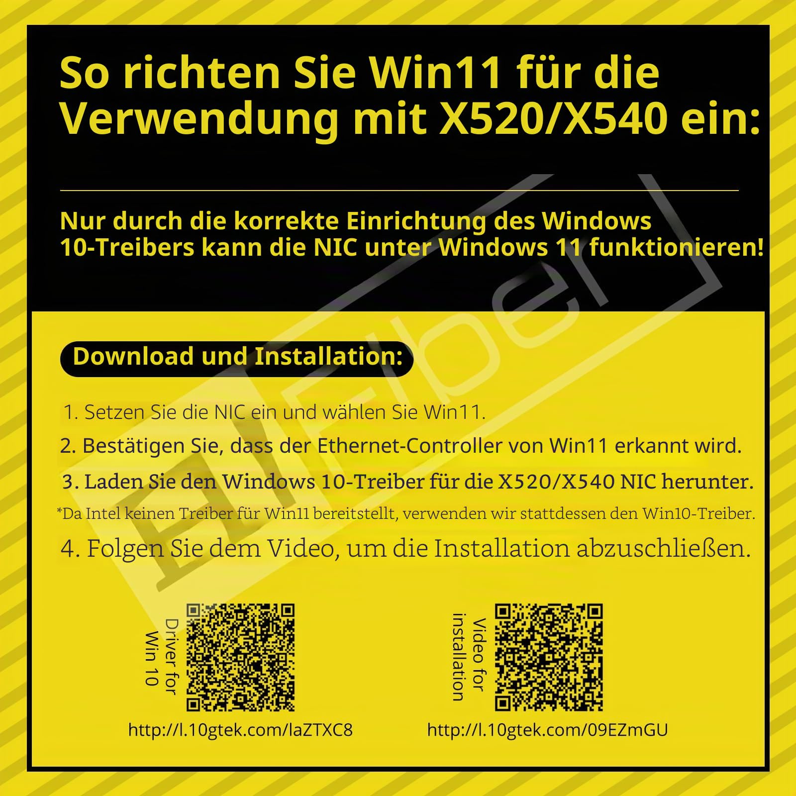 H!Fiber.com Carte réseau Ethernet 10G, 2 Ports SFP+ NIC, 10GbE CNA, Spec équivalent à X520-DA2, avec contrôleur Intel 82599ES, supportant Windows Server/Linux/VMware (Pas de Support Mac)