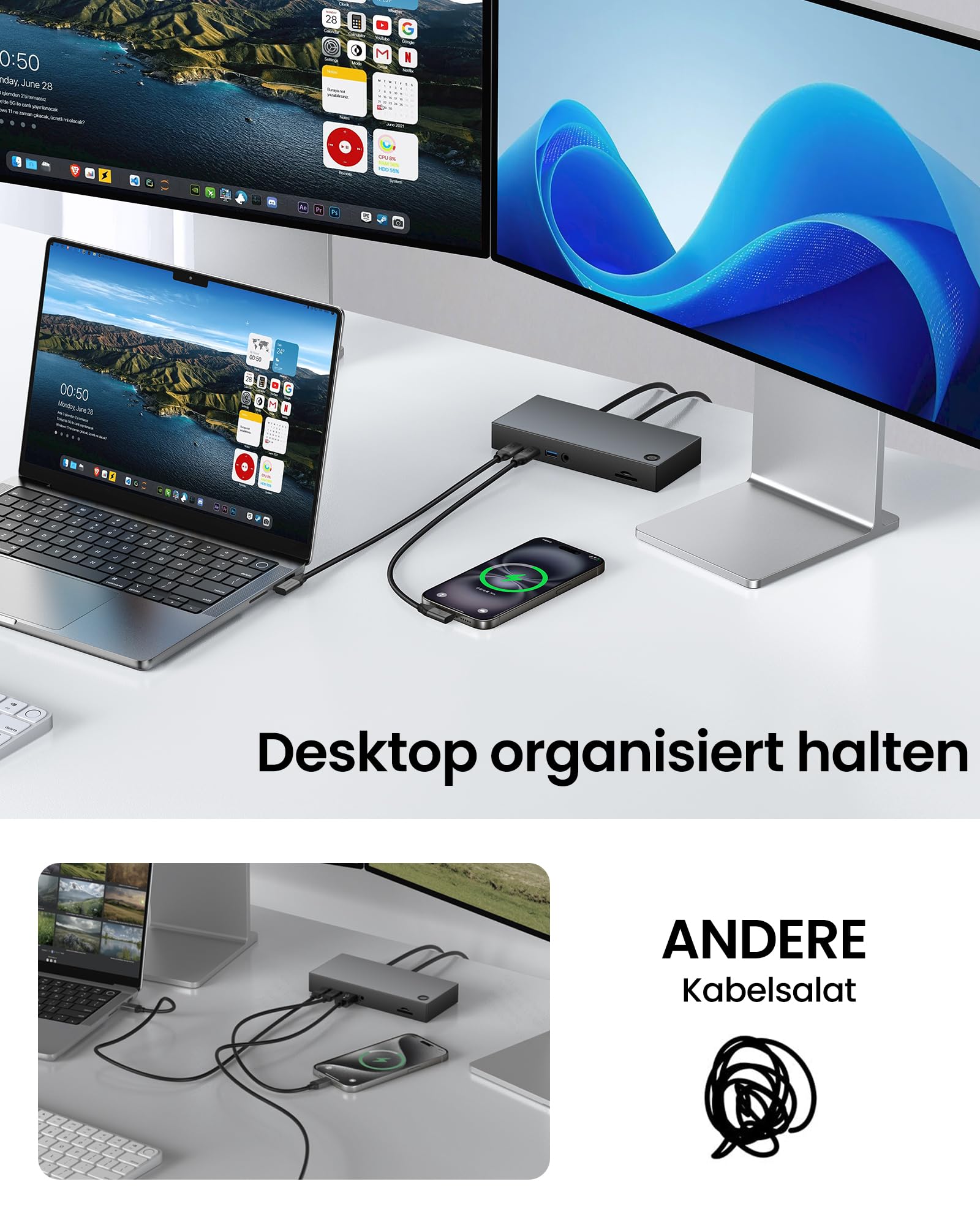 Silkland 80Gbps USB4 V2.0 Kompatibel mit Thunderbolt 5 Kabel 3M Winkel | bis zu 120Gbps mit Bandwidth Boost 16K/Dual 8K, PD3.1 240W, USB-C Kabel 90Grad für Thunderbolt 4/3, SSD, MacBook M4 Pro, Dock