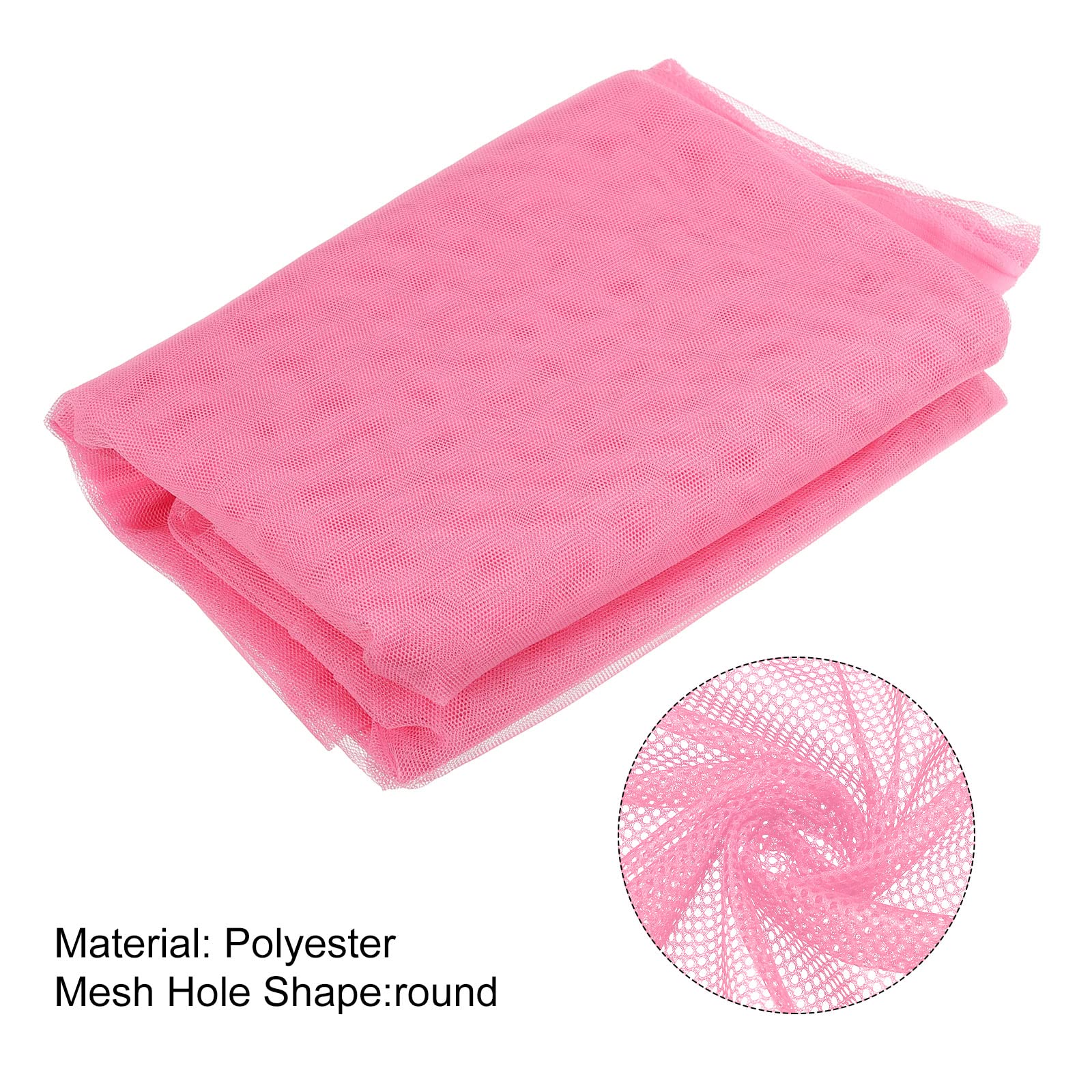 PATIKIL 160cm/62.4inch Mesh Fabric Slightly Stretchy for Netting Bag Backpack Pocket, Curtains, Headdress, DIY - Image 4