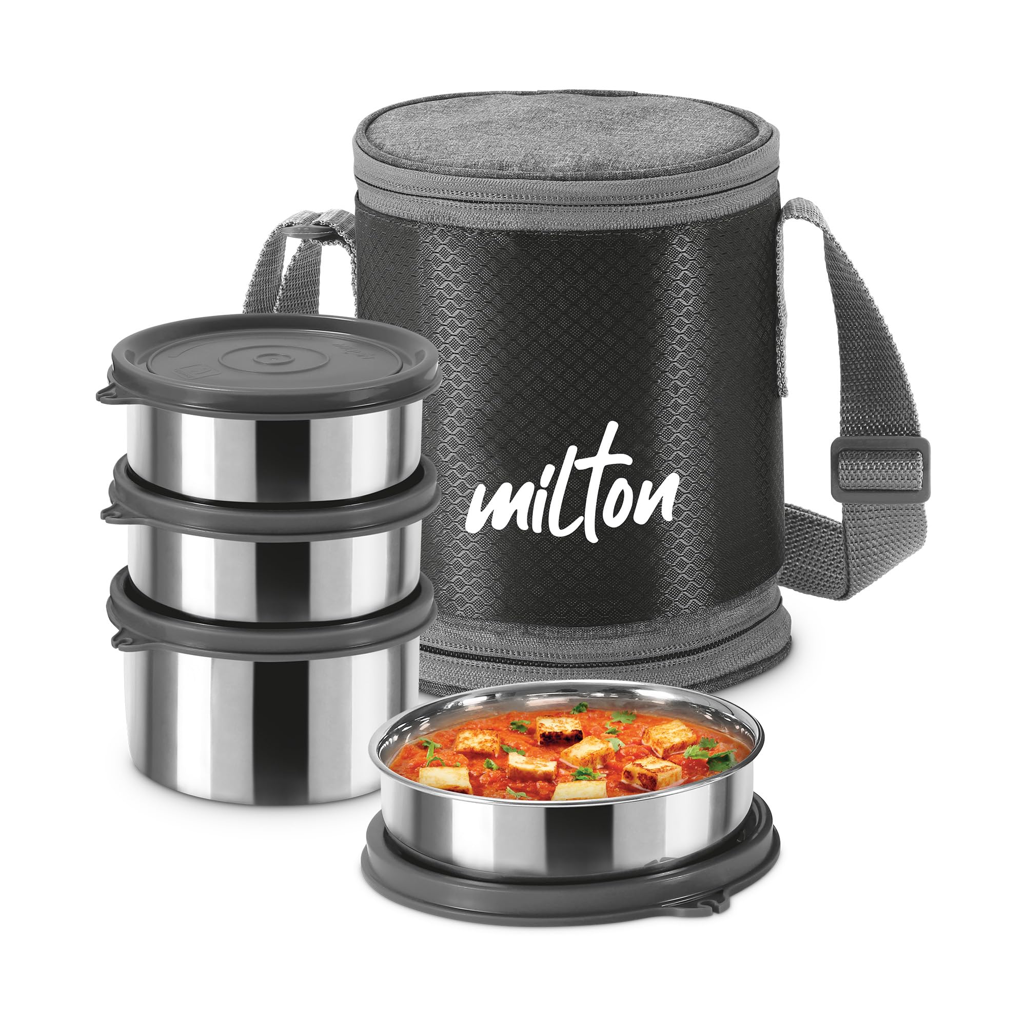 See full amazon price history chart for MILTON Expando 3+1 Lunch Box (4 Stainless Steel Container, 200 ml, 320 ml, 320 ml, 500 ml) with Insulated Jacket, Black | Leak & Odour Proof | Food Grade | Easy to Carry | Office | College MILTON Expando 3+1 Lunch Box (4 Stainless Steel Container, 200 ml, 320 ml, 320 ml, 500 ml) with Insulated Jacket, Black | Leak & Odour Proof | Food Grade | Easy to Carry | Office | College (B0C9TV42BL) Amazon Price History, Amazon Price Tracker