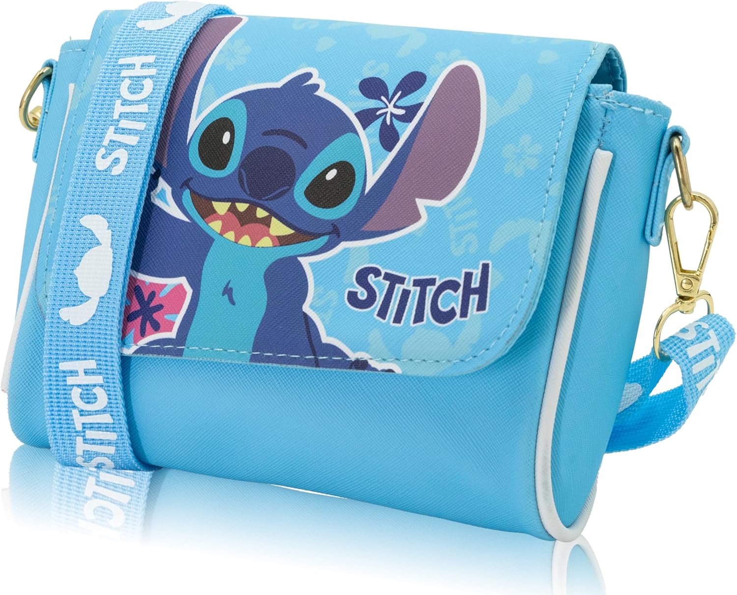 Fast Forward Disney Stitch Girls Purse | Small Crossbody Shoulder Bag with Adjustable Strap | Cute Stitch Handbag, Toddler Purse, Lightweight Travel Accessory for Everyday Fashion | Ages 3+ - Image 3