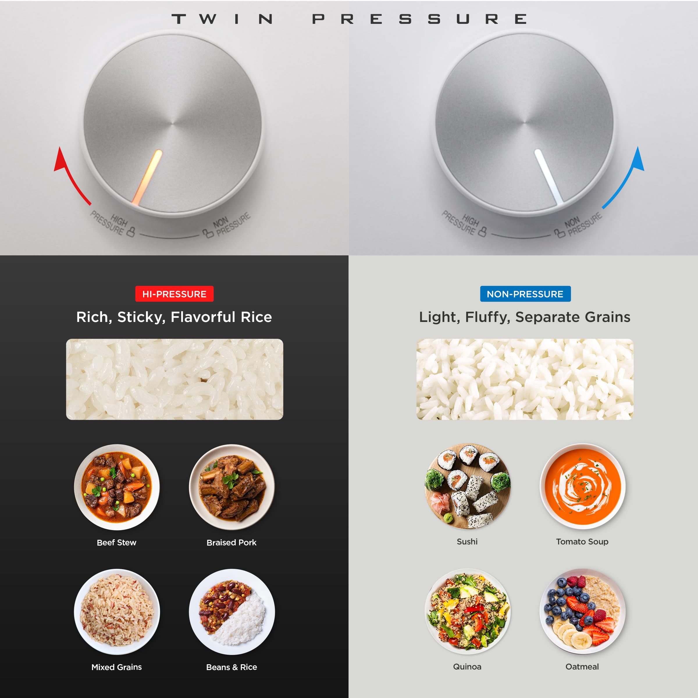 CUCKOO Cuocere riso e piroscafo con 16 programmi, a induzione, senza pressione, funzione di cottura aperta, timer, pentola interna in acciaio inox antiaderente (fino a 10 persone), funzione di