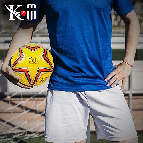 Miniatura 5 de Balón de fútbol de alta calidad, tamaño y peso oficiales, piel sintética duradera, cosida a máquina, resistente al agua, perfecta para