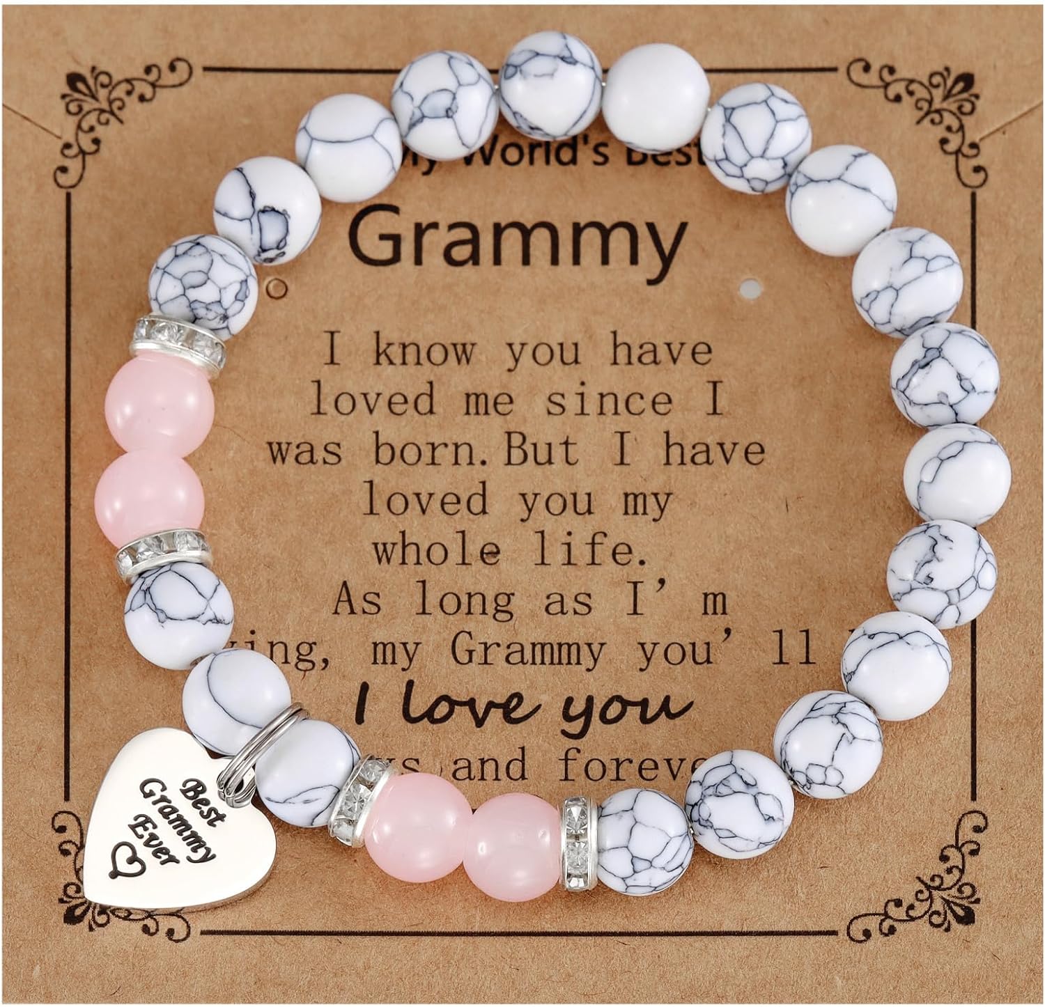 Gifts for Grammy Birthday from Grandkids Granddaughter for Women Bracelet Mothers Day Gifts for Grammy - Image 2