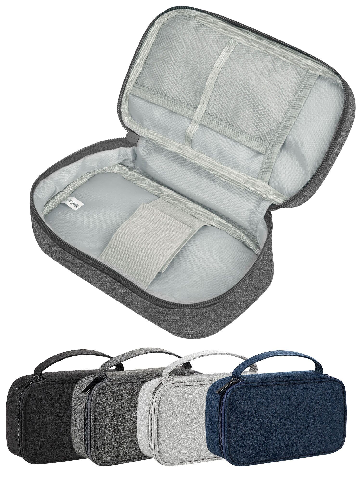 Arae Elektronik Organizer Tasche Kabel Tech Pouch Einfachschicht 25x12x6,5cm - Leichtgewicht Aufbewahrung mit Feuchtigkeitsschutz für Reise und Büro, L