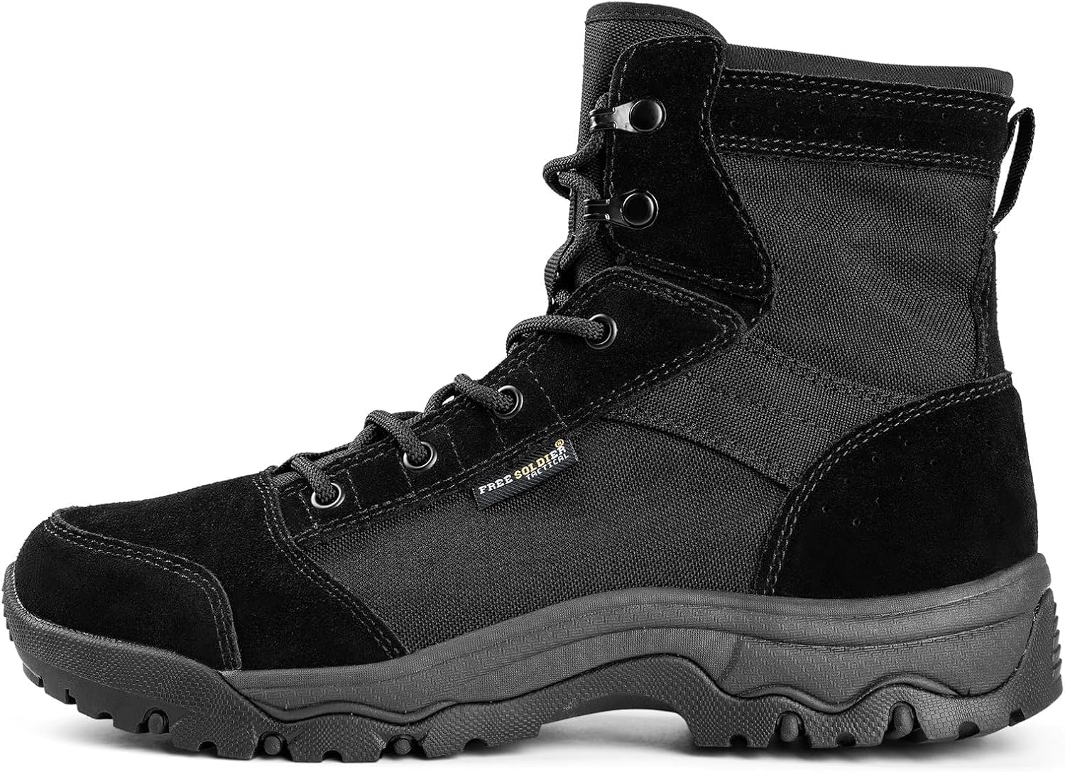 Men's Tactical Hiking Boots Lightweight Comfortable Combat Work Boots 6 Inches