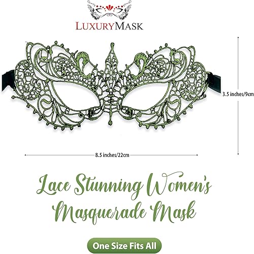 Miniatura 2 de Máscara de mascarada para mujer, máscaras de encaje para fiesta de máscaras, bailes, fiesta veneciana, Mardi Gras, Halloween y cosplay