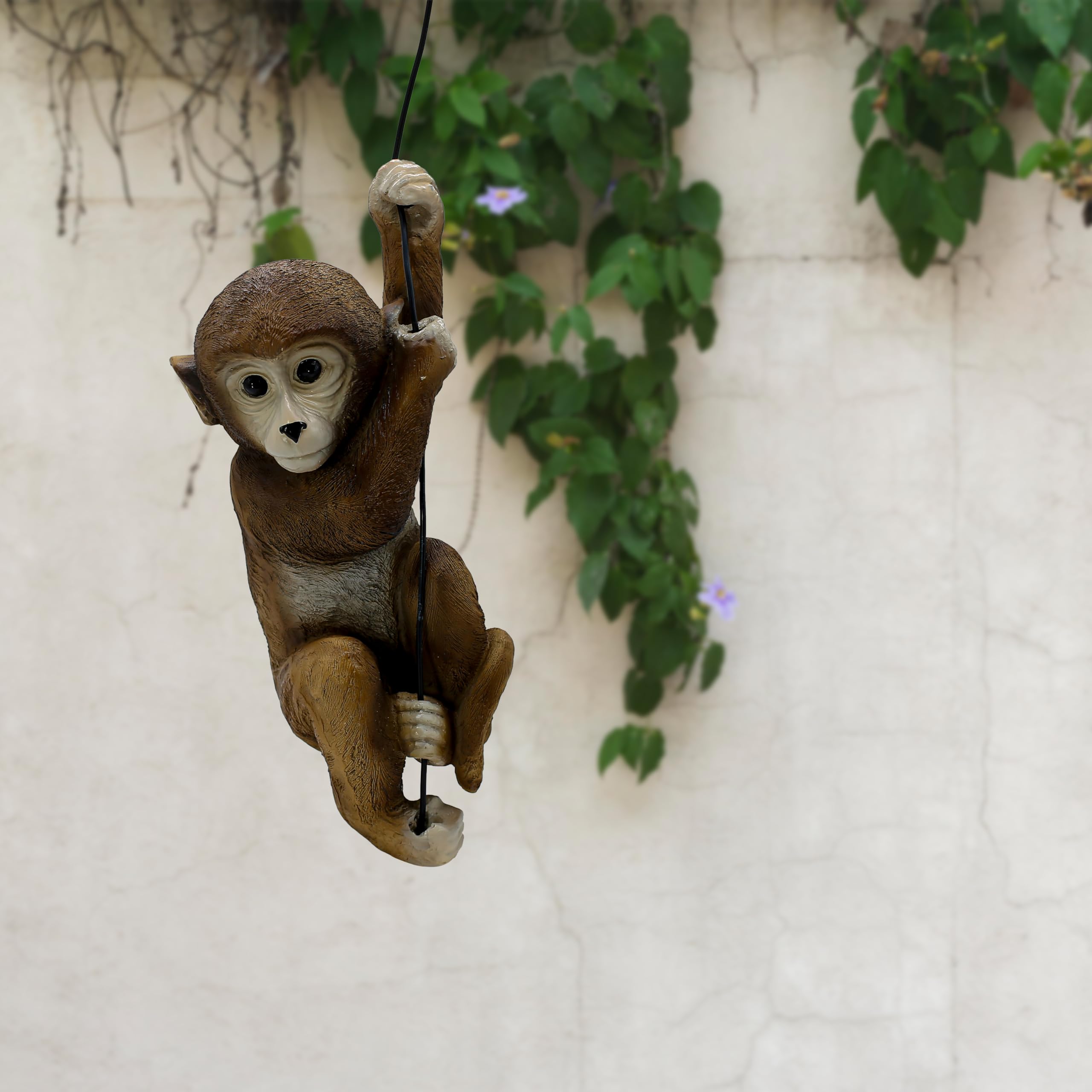 nantan Hanging Monkey Garden Decor Resin Monkey Climbing Hanging Animal Statue with Rope shwpiece for Gift - 11.5 * 8 Inches (B0D784RM7Y) Amazon Price History, Amazon Price Tracker