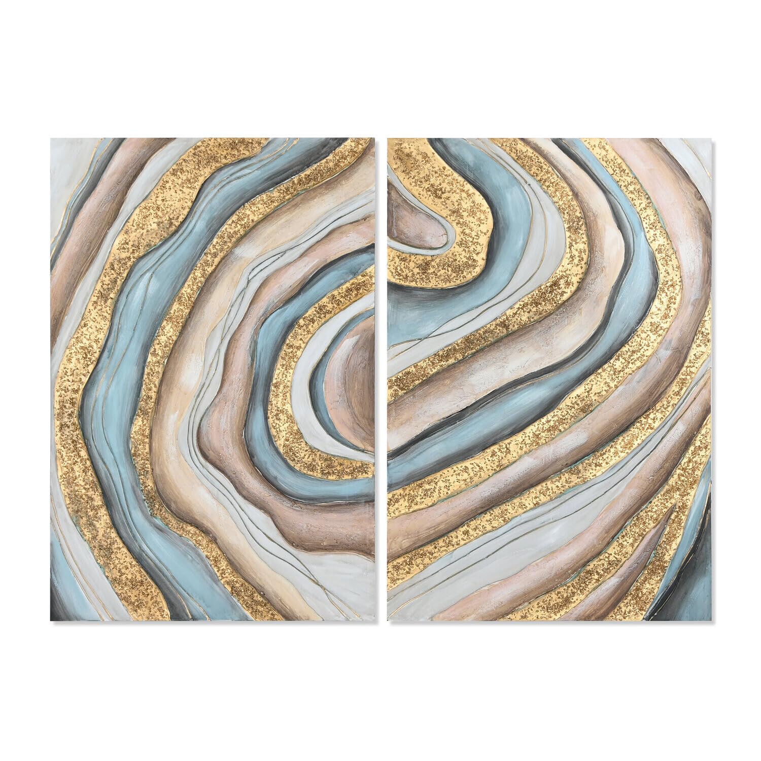 Cuadro lienzo mdf 80x3x120 geodas grand tableau mural design