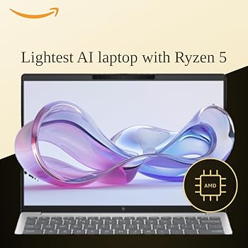 HP Pavilion Aero, AMD Ryzen 5-8640U AI Laptop (16GB RAM, 512GB SSD