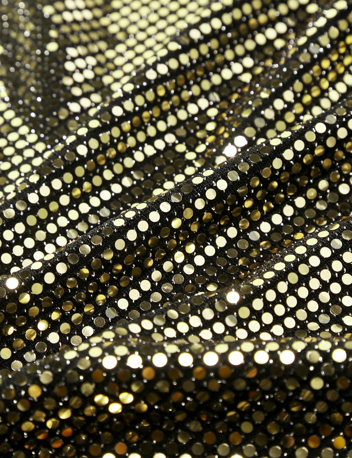 ZEROYAA Men's 70s Sequin Tank Top Shiny Disco Metallic Sleeveless Shirt - Image 4