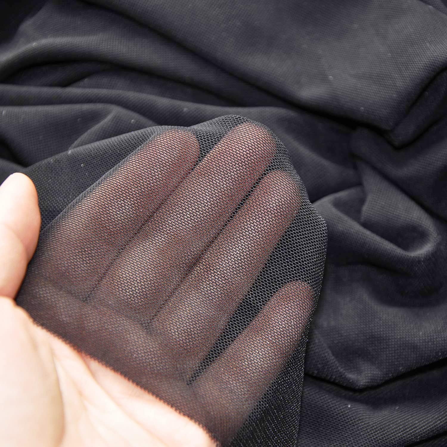 MIZOK Men's Mesh See Through Shorts Breathable Sheer Lounge Underwear Compression Short Tights with Drawstring - Image 4