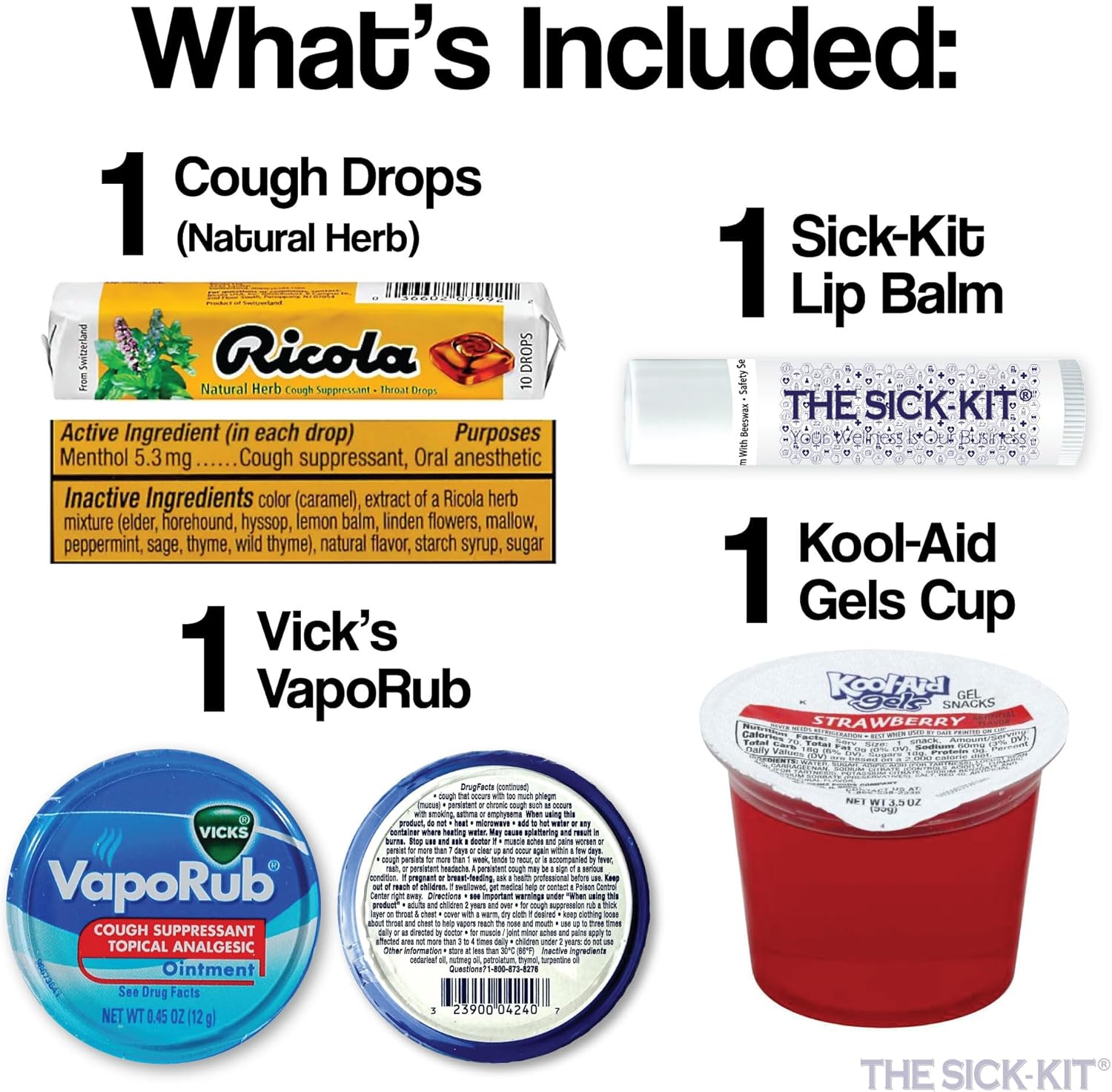 20+ Feel Better Essentials for Sick Days - The Original Wellness Box - Get Well Soon Gift Set Baskets - Mini Care Package 22 pc